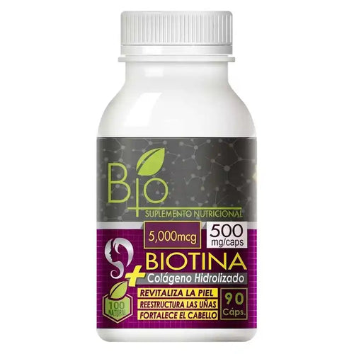 Biotina + Colágeno - 90 Cápsulas