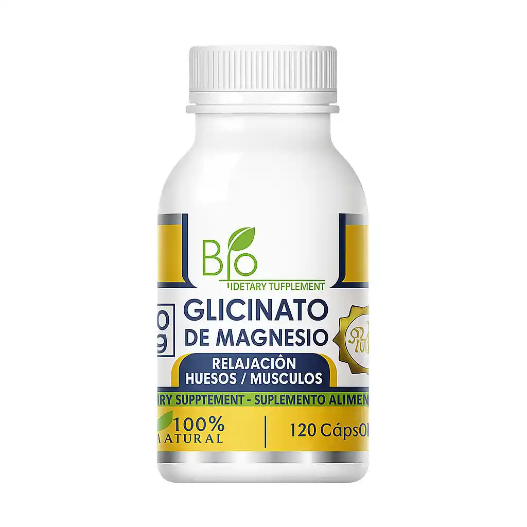 Glicinato de Magnesio - 120 Cápsulas
