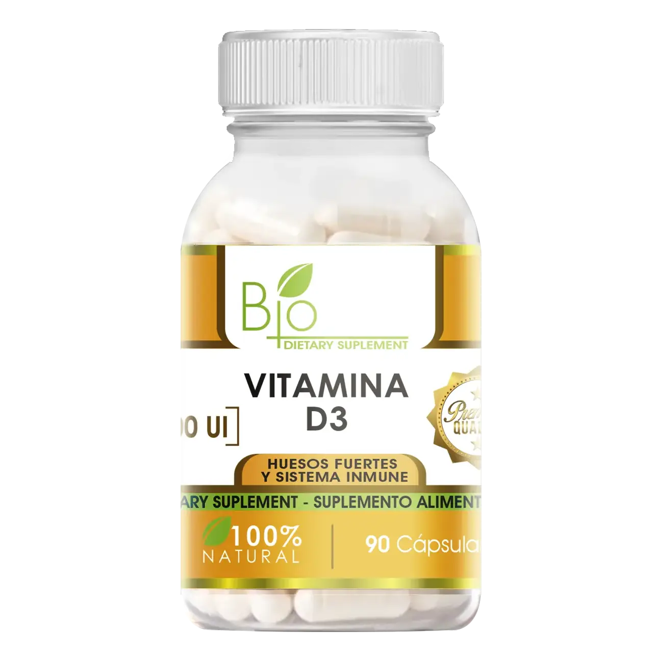 Mega Vitamina D3 5000 UI - 90 Cápsulas
